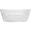 Khen Hobnail Glass Bowl Clear Vintage Style Textured Borosilicate - 10 Inch