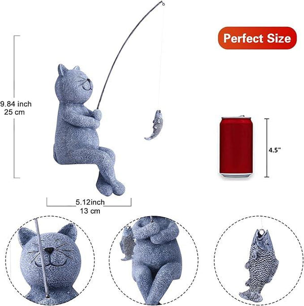 Goodeco Fishing Cat Garden Statue – 10