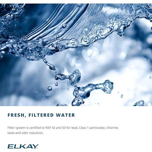 Elkay LZSG8S Wall Mount Single Filtered Drinking Fountain - Stainless Steel