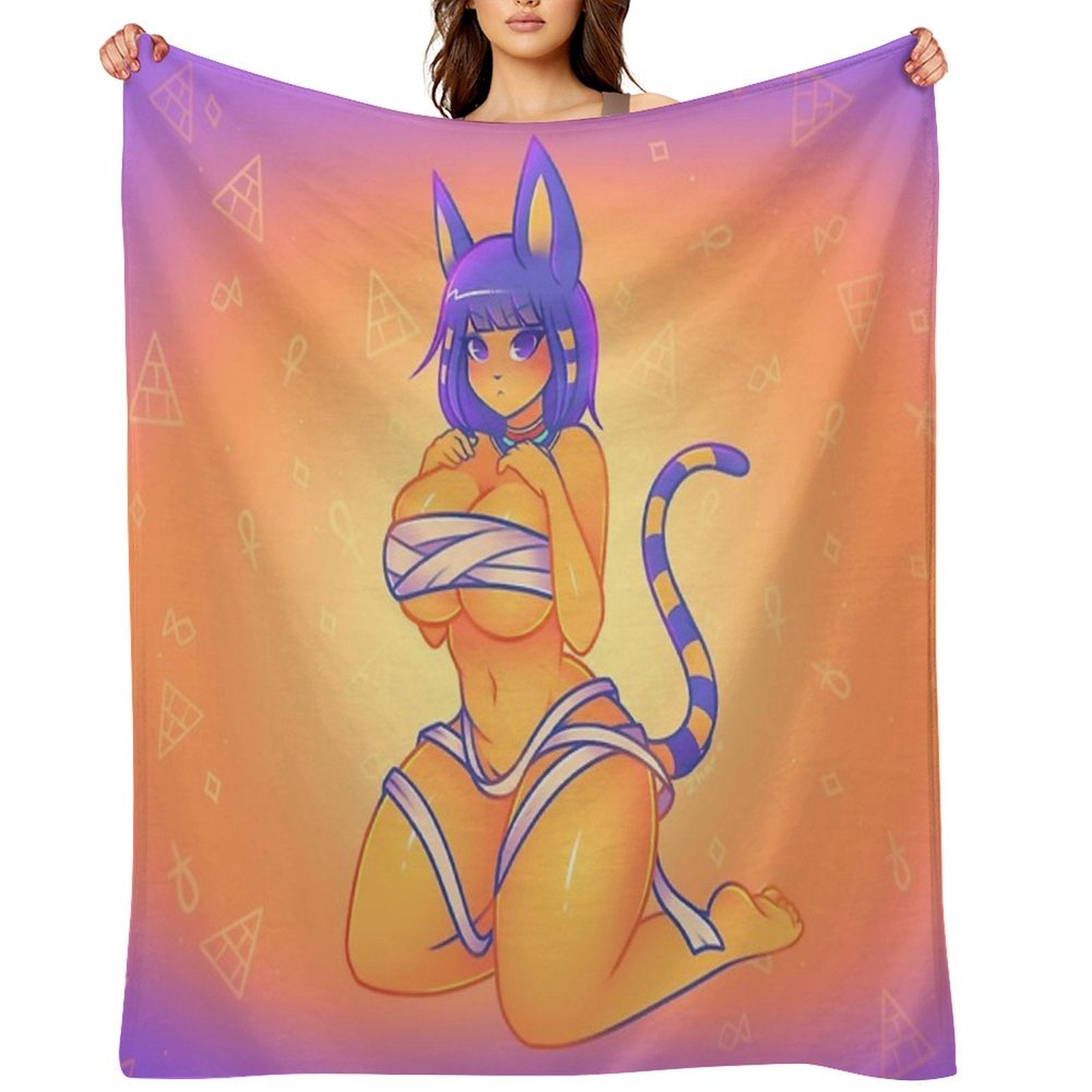 Queen Ankha! Multi-functional Throw Blanket