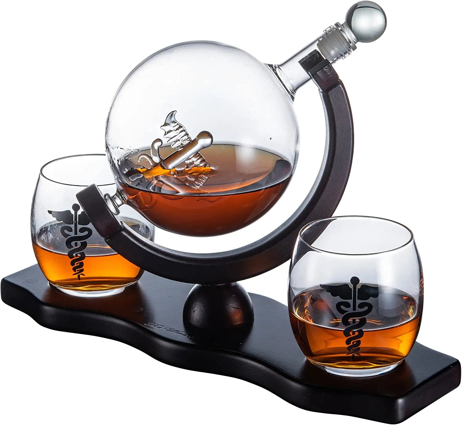 Doctors Dr. & Healthcare Worker Gifts Men & Women - Wine & Whiskey Symbol - Father's Day Doctor - 750 mL Gift Idea for Nurses, EMT, Hygienists, Physician, Dentists Gifts for Dad