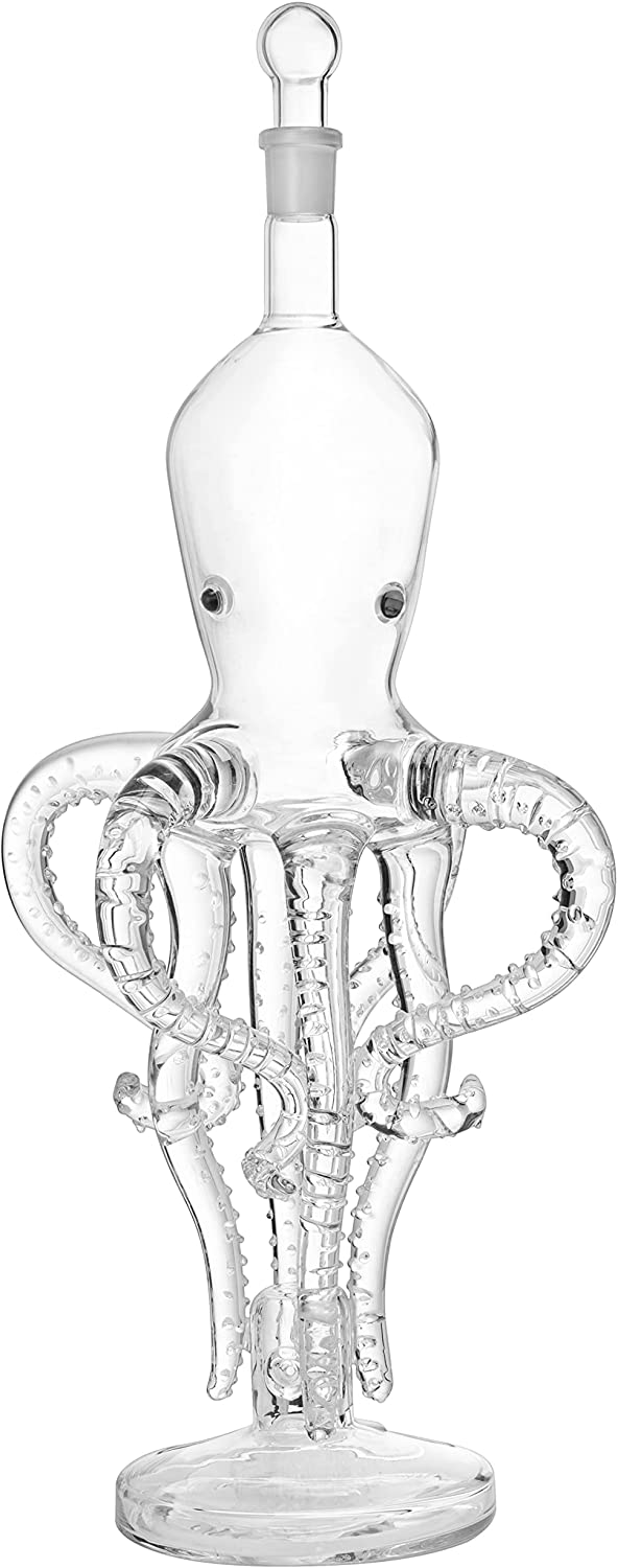 Tall Octopus Whiskey and Wine Decanter 500ml 16.5