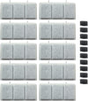 PET STANDARD Replacement Water Filter & 10 Pack Replacement Pre-Filter Sponges Compatible with Petory® 74oz/2.2L Automatic Pet Fountain, Pack of 10