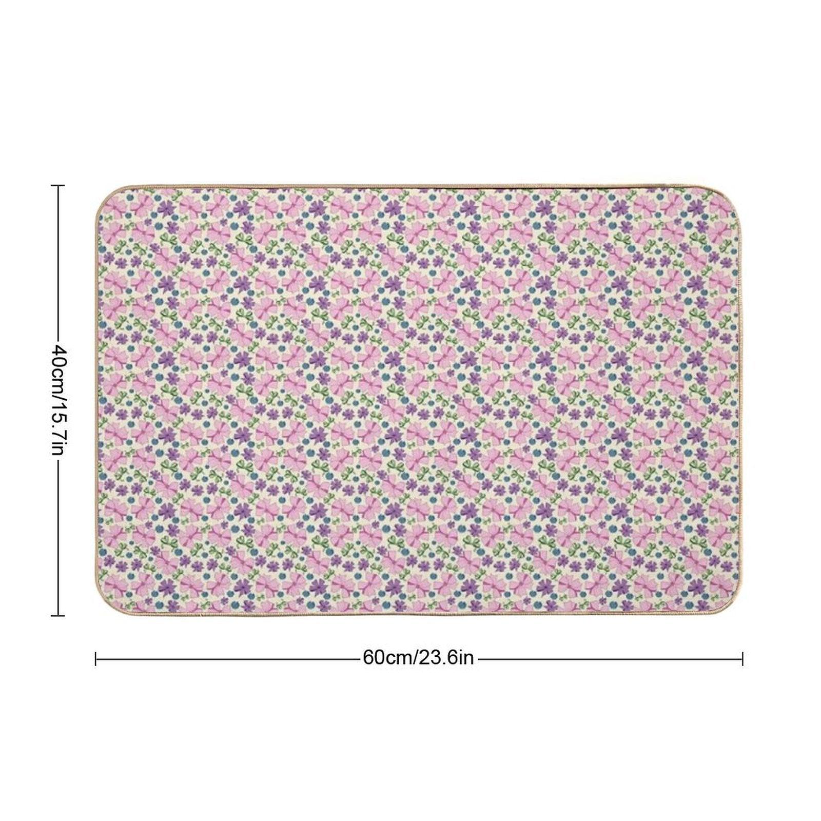 Ribbons & Bows Galore  Repositionable Bath Mat