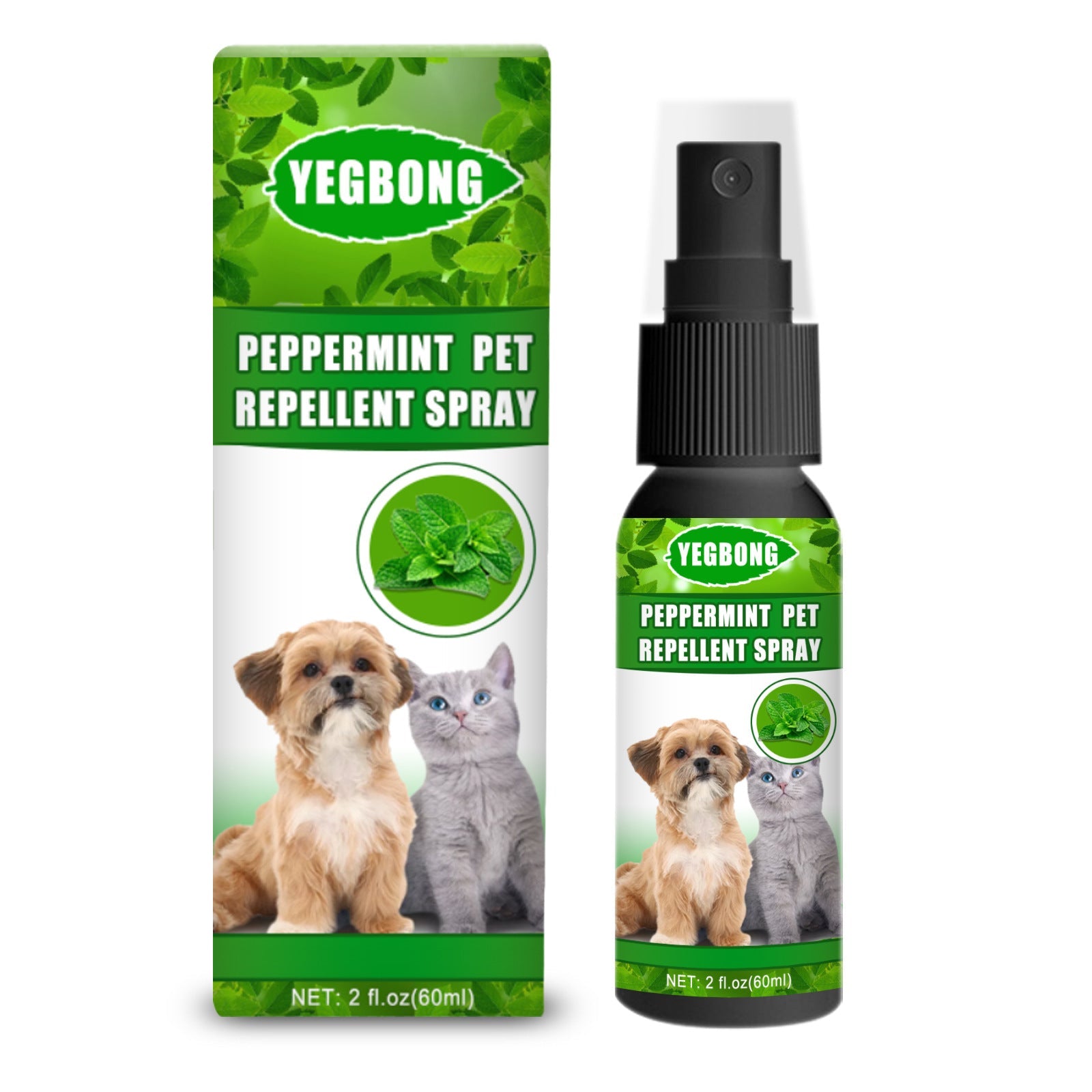 Peppermint Pet Repellent Spray, Dog Mite Spray Pet Mite Fungus Spray For Cats And Dogs