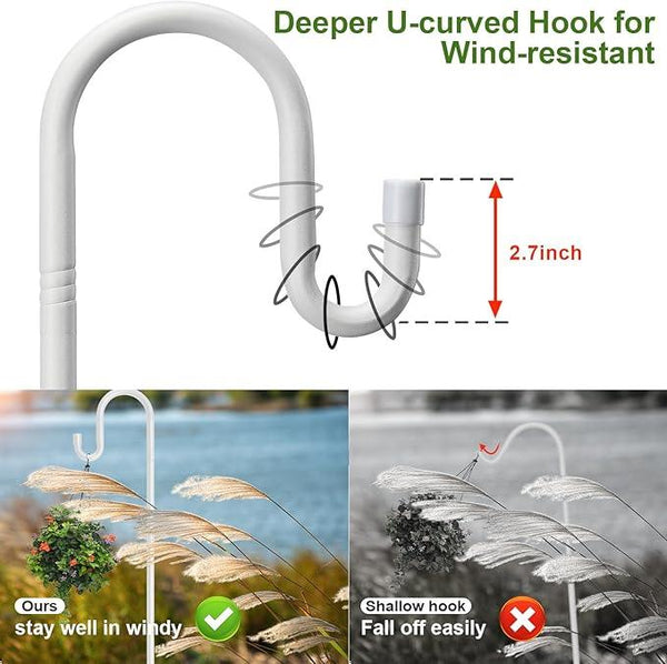 Hummingbird Feeder Pole for Outdoors - Heavy Duty Bird Feeder Stand with Adjustable Stake,62