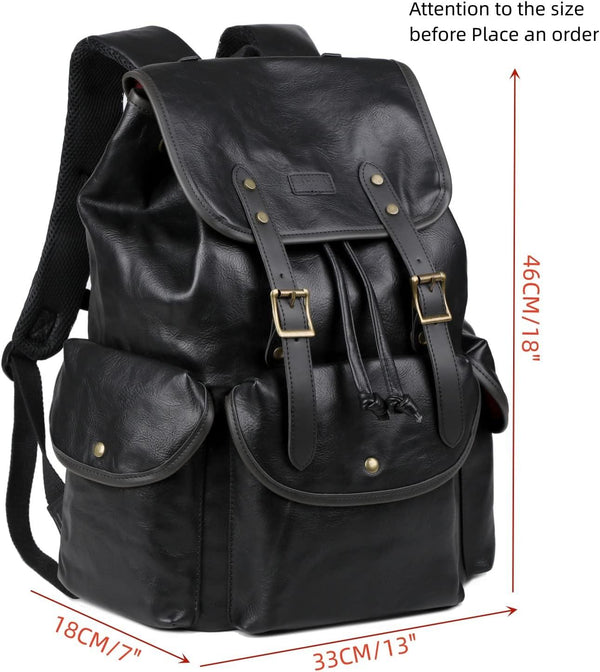 FR Fashion Co. 15.6″ Vegan Leather Laptop Backpack