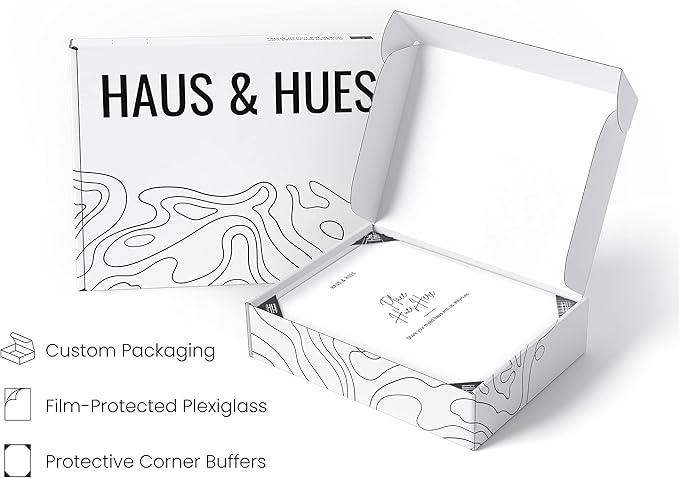 HAUS AND HUES 16x24 White Metal Picture Frames - Features Premium Aluminum, Vertical & Horizontal Hang, Shatterproof Plexiglass - Perfect for Home, Room, Office (16x24 in, White, Set of 15)
