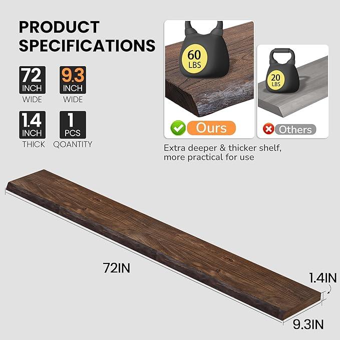 Floating Shelves for Wall, 72