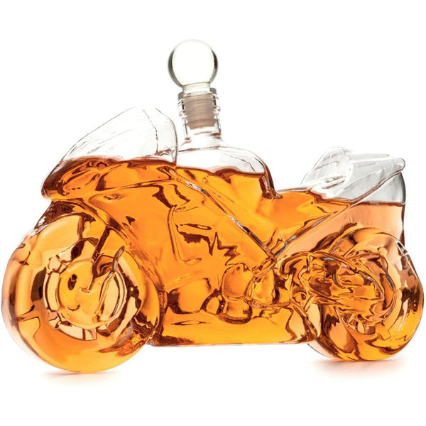 Motorbike Motorcycle Gift Decanter For Wine & Whiskey 750ml by The Wine Savant, Whiskey Gifts, Motorcycle Gifts, Sport Bike Gifts, Hell Ghost Harley-Davidson, Beer Scotch Bourbon Spirits Gifts for Men