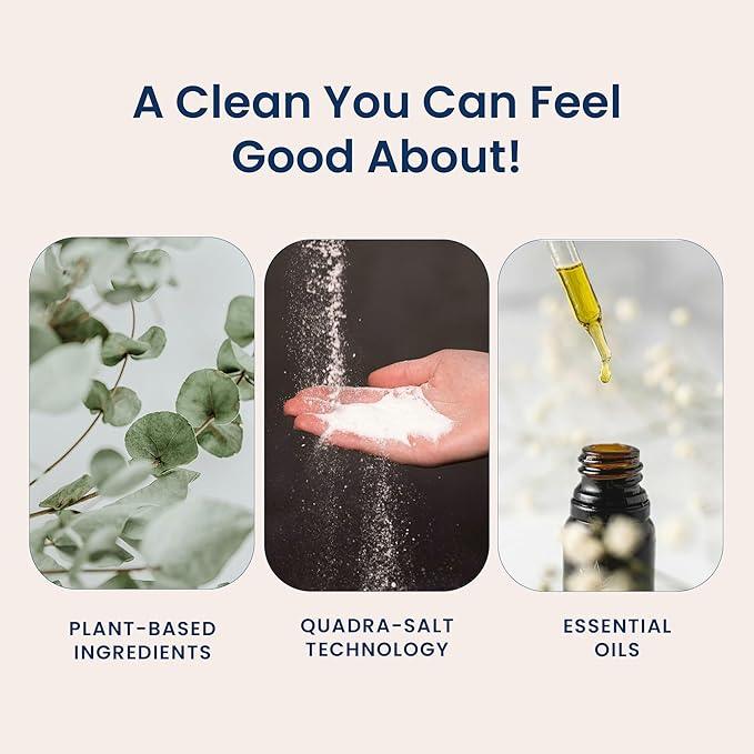 Laundry Detergent for Sensitive Skin | Gentle & Safe for Baby Clothes | Plant-Based | 5 Pack Refill Powder| Easy to Dissolve to Create a Liquid| Signature Scent (250 Loads)
