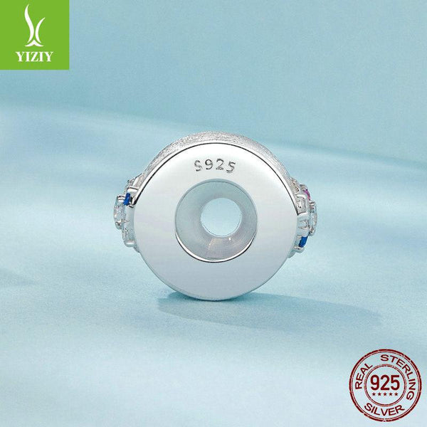 Yinziyun Original Starry Silicone Positioning DIY Bracelet with Separated Beads, niche s925 Silver Brushing Effect Bracelet Beads