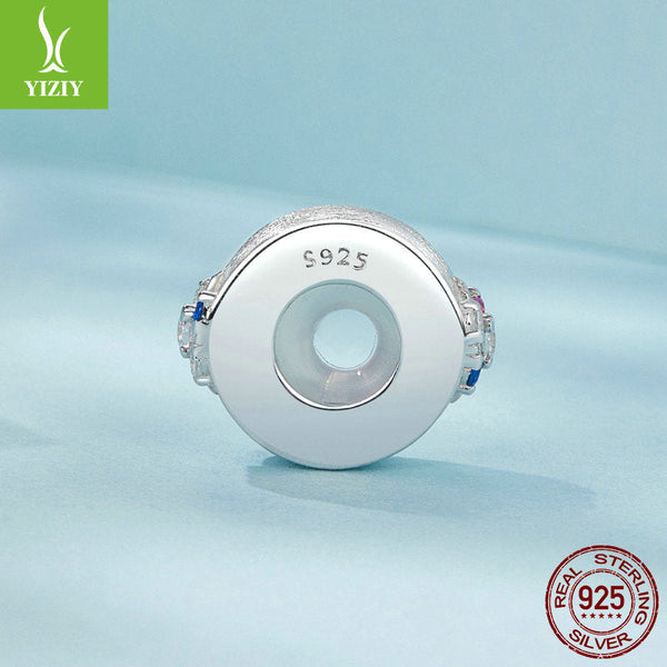 Yinziyun Original Starry Silicone Positioning DIY Bracelet with Separated Beads, niche s925 Silver Brushing Effect Bracelet Beads