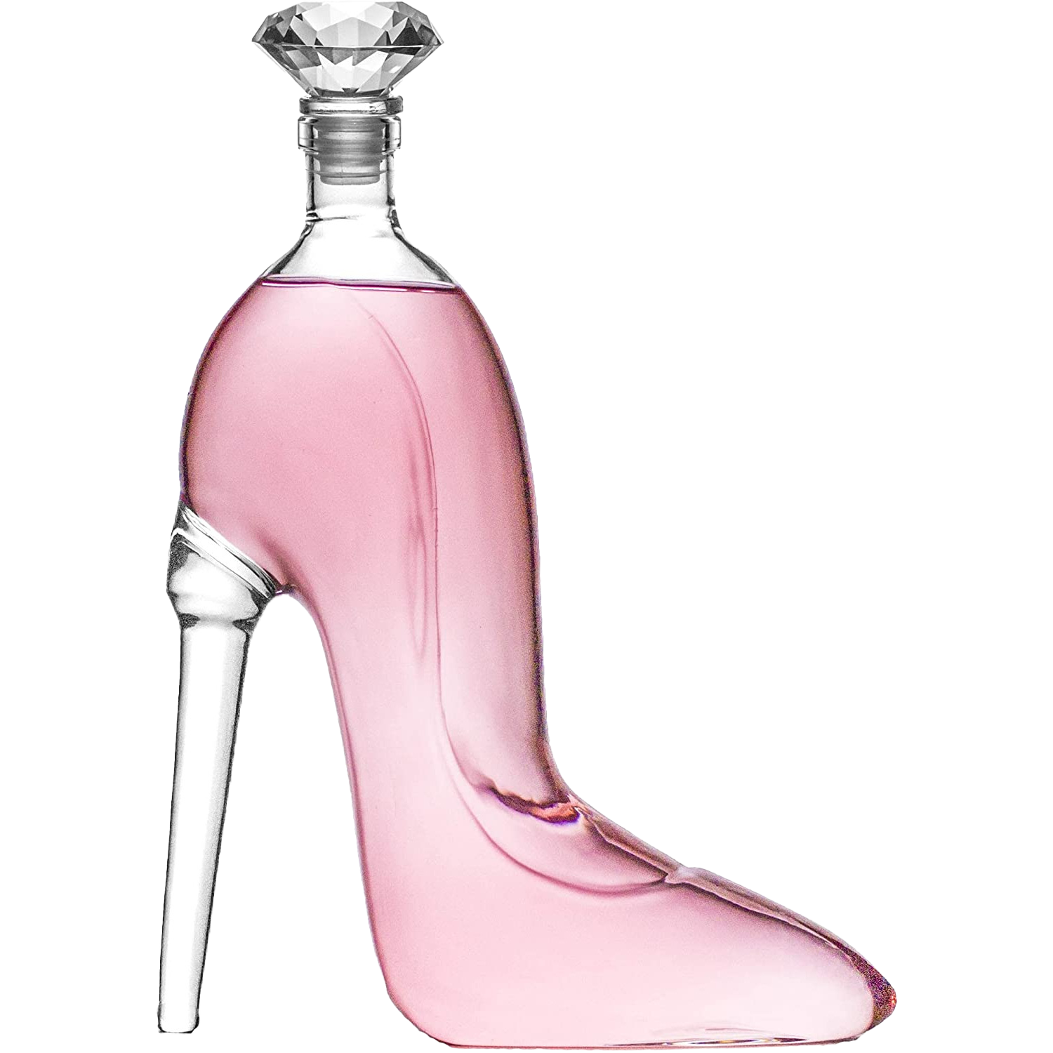 Heel Stiletto High Heels Shape Decanter Whiskey and Wine Decanter with Stopper - Handcrafted High Heel Decanter for Wine Liquor Rum Bourbon Tequila, Elegant Decanter Gifts for Women - Copyright Design