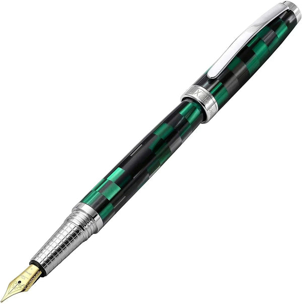 Urbanite II Acrylic & Brass Fountain Pen (Medium Nib) - Ocean Teal - Gifts for You 'n Me