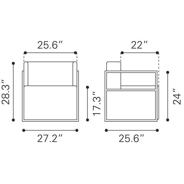 Xander Accent Chair Brown