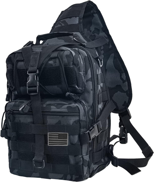 FR Fashion Co. MOLLE Tactical Crossbody Sling Bag