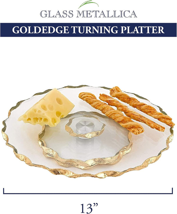 Goldedge Hand Decorated Gold Leaf Chiseled Edge 13