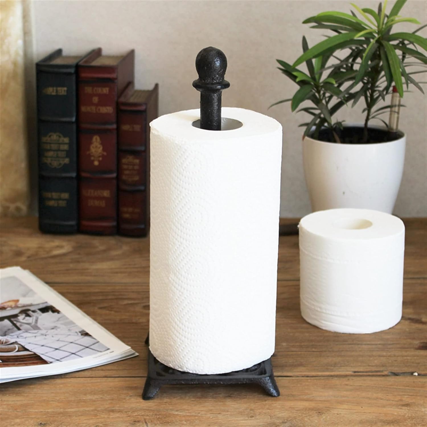 Cast Iron Anima Paper Towel Holder