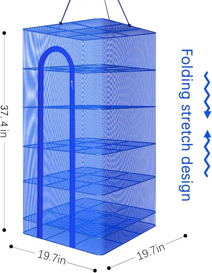 Hwayslon Hanging Drying Net Foldable Drying Rack Net Dryer 19.7