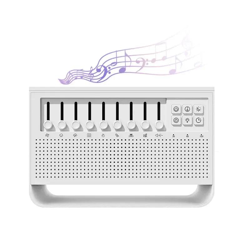 Bluetooth Speaker With 8 Kind Of White Noise Sleep Music 200Ml Aromatherapy Air Humidifier Simulation Flame Night Light
