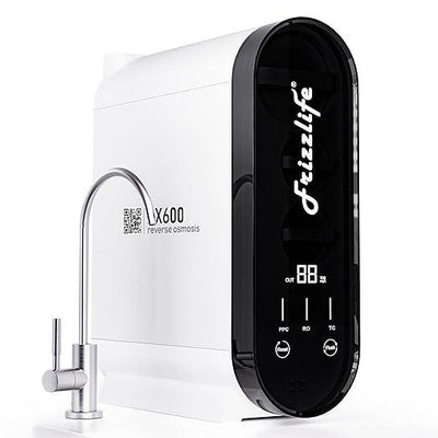 Frizzlife RO Reverse Osmosis Water Filtration System - 600 GPD Fast Flow Under Sink RO Water Filter, Tankless, Reduces TDS, 11 Stage, 2:1 Pure to Drain, Compact, BPA Free, PX600
