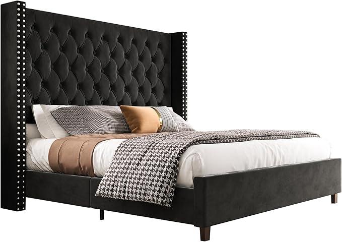 PaPaJet King Size Bed Frame with 61.4