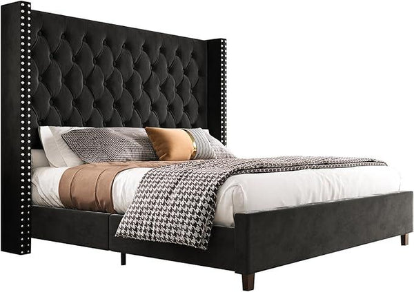 PaPaJet Queen Size Bed Frame with 61.4