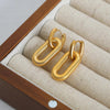 Titanium steel Dangle Earrings - Gold / One Size