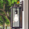 Oil-Rubbed Bronze Dusk to Dawn Outdoor Wall Light, Large 16