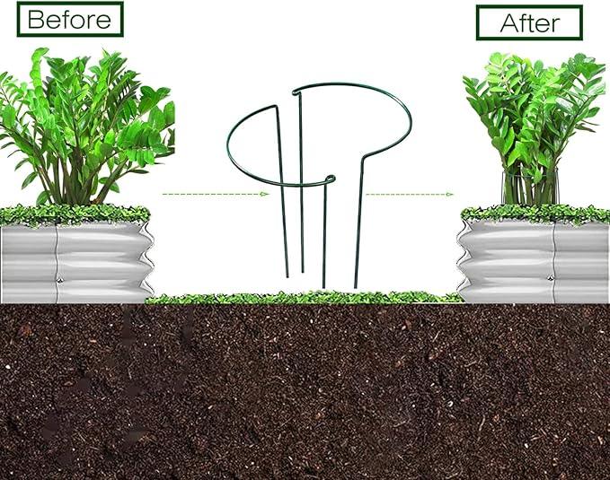 Raised Garden Bed, 2 Pcs 7×3×1ft Outdoor Galvanized Planter Boxes, Galvanized Garden Beds Outdoor with Metal Plant Stakes, Large Raised Garden Stock Tank, Garden Beds Outdoor for Vegetables