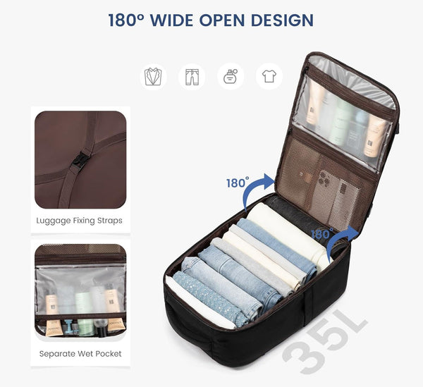 The Helvix™ Xtreme Backpack by Camel Mountain – 35L, Fits Up To 16