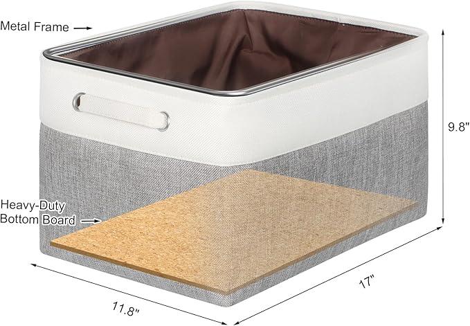 Kntiwiwo Large Fabric Foldable Storage Bin 17