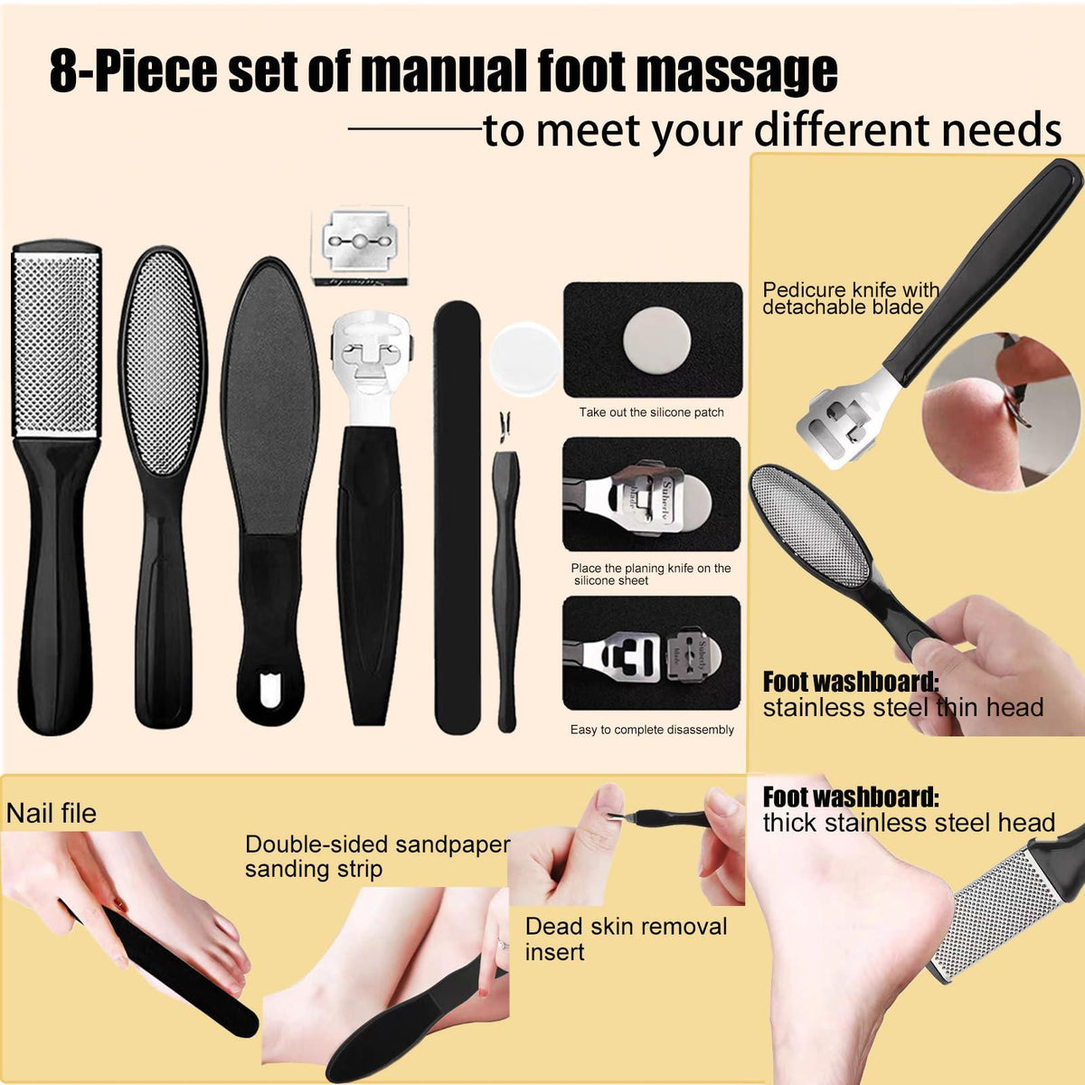 Darmave Electric Foot Callus Remover with 60 Sanding Pads