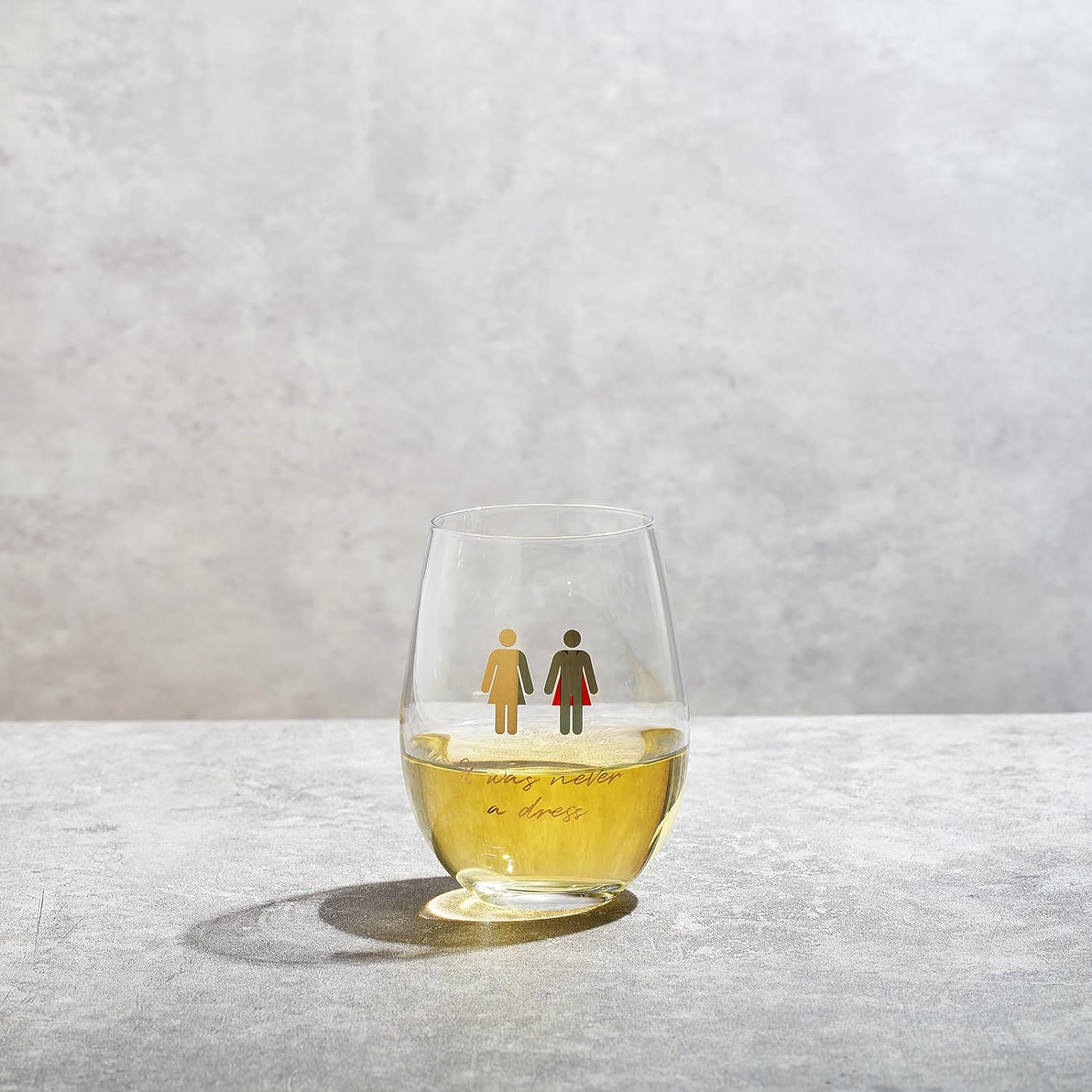 It Was Never a Dress, It Was Always a Cape Wine Glass - Women Empowering Feminist Mug