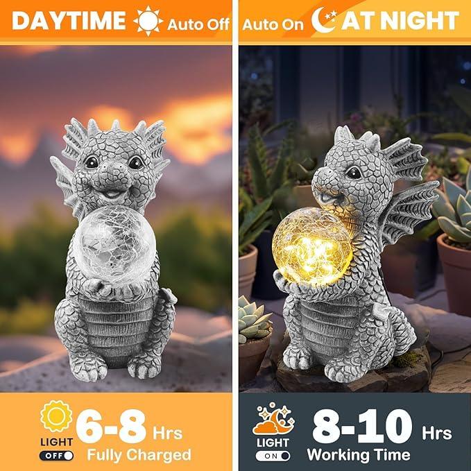 Solar Garden Outdoor Statues 7.2