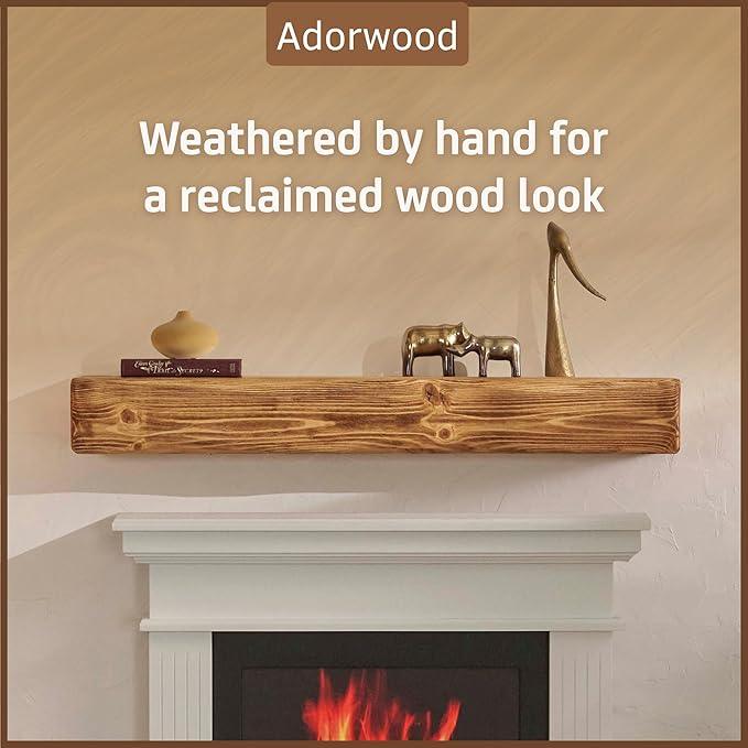 Handmade Fireplace Mantel Shelf 72