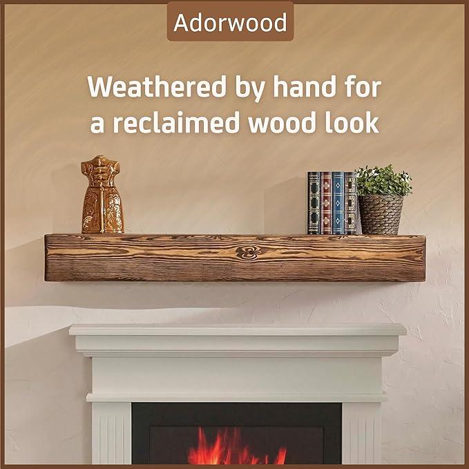 Handmade Fireplace Mantel Shelf 48