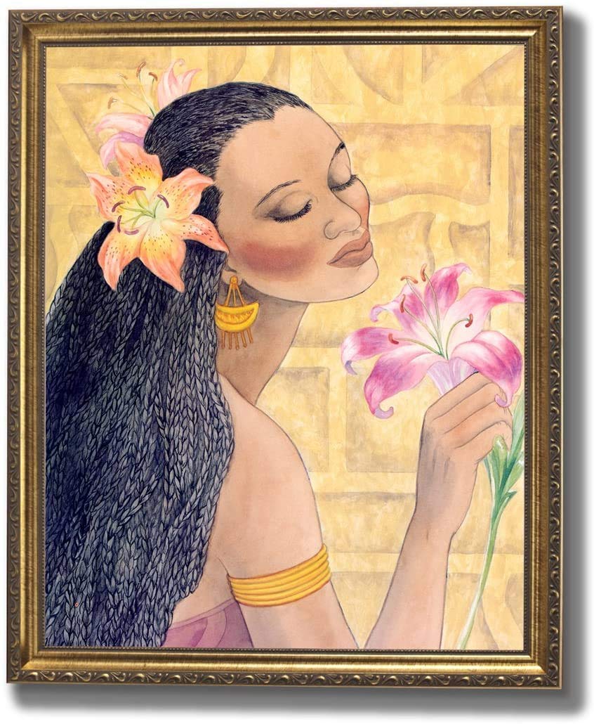 Framed Art Print - African American 8x10 Contemporary Wall Art With Black Finished Frame