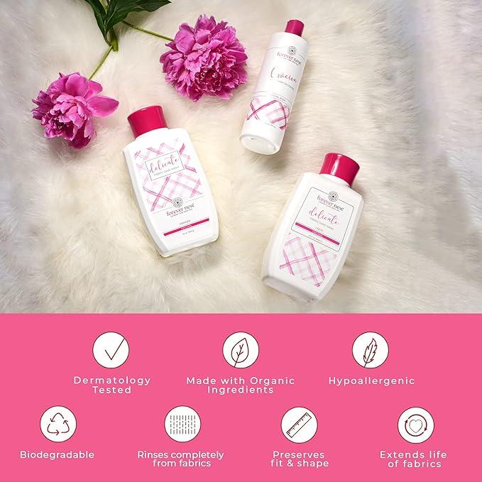 Forever New 32oz Liquid Unscented Fabric Care Wash 2 Pack (64oz Total) Natural Laundry Detergent
