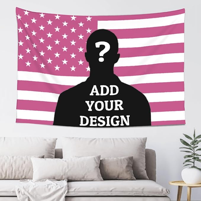 Custom Tapestry For Wall Bedroom Custom Backdrop Personalized Image Text Photo Customized Funny Tapestry Banners And Signs Mother's Day Vertical Tapestrys