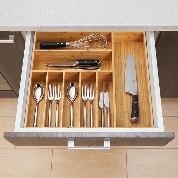 Umilife Large Kitchen Drawer Organizer, 19