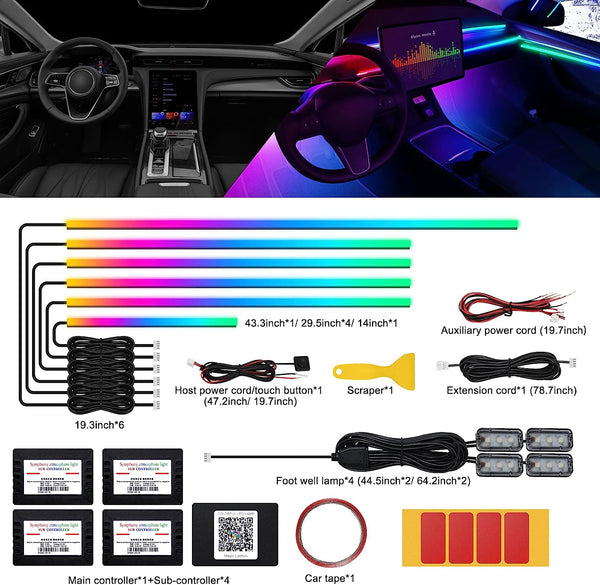 LuxeGlow Elite – Premium Interior Ambient Lighting Kit