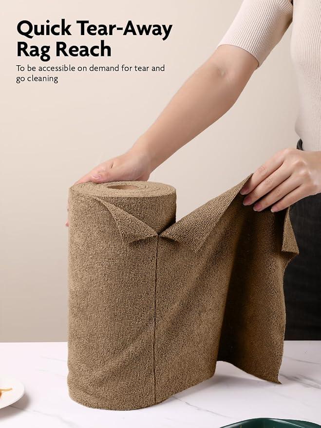 Fantasticlean Microfiber Cleaning Cloth Roll -40 Pack, Tear Away Microfiber Towels, 12