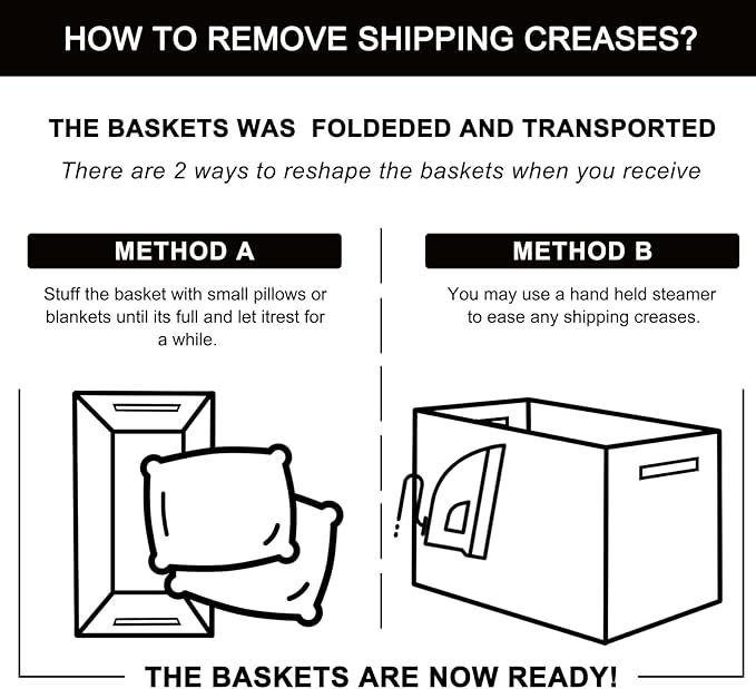 OIAHOMY 3 Pack Storage Basket for Organizing, 13''X9.85''X8.7'' Storage Bins,Woven Basket Basket with Handles, Toy Storage Basket Bin,Stylish Room Decor Basket, White & Grey variegated