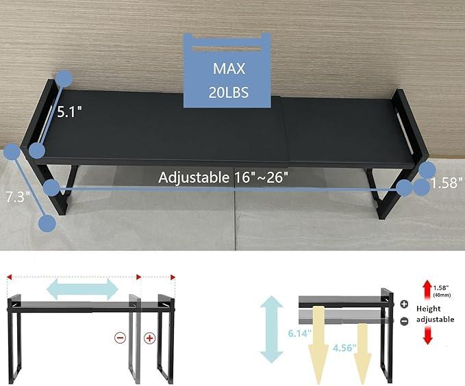 Expandable Cabinet Shelf Organizer 16-26