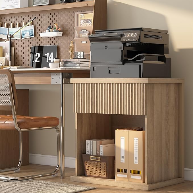 Fluted Nightstand Set of 2, 22.8