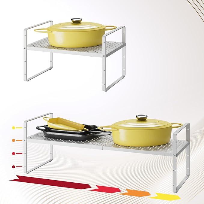Hole Pattern Expandable Shelf Organizer,1Pack 10.2