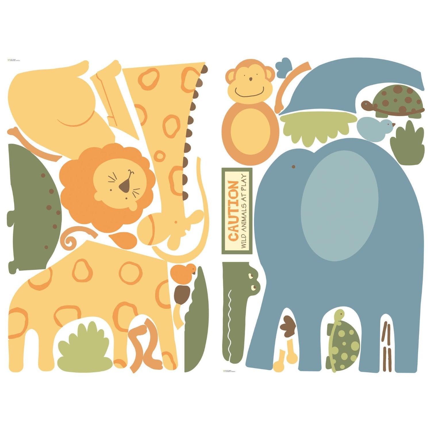 Zoo Animals Wall Decals