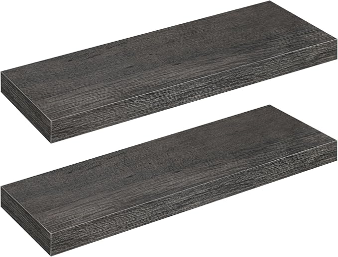 HOOBRO Floating Shelves for Wall, Wall Mounted Shelf Set of 2, 23.6